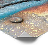 酸化した金属の柱 ポスター (角)