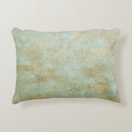酸化銅と緑のテクスチャ アクセントクッション