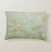 酸化銅と緑のテクスチャ アクセントクッション (裏面)