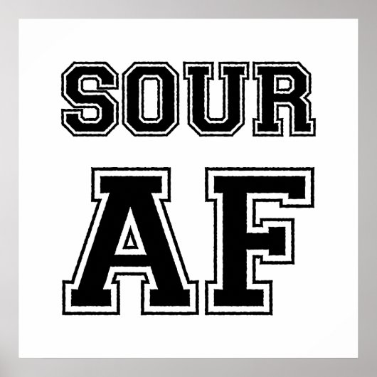 酸味AFポスター ポスター (正面)