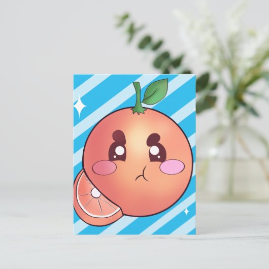 酸怒っぱいオレンジ ポストカード (スタンド正面)