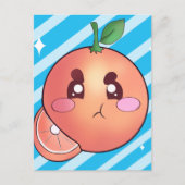 酸怒っぱいオレンジ ポストカード (正面)