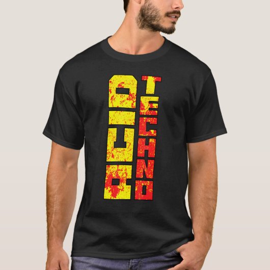 酸性テクノ酸酸鉄質粗再混合 Tシャツ (正面)