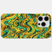酸性波迷彩柄、トリップ(幻覚体験)のようなデザイン、迷彩模様 Case-Mate iPhoneケース (裏面 (横))