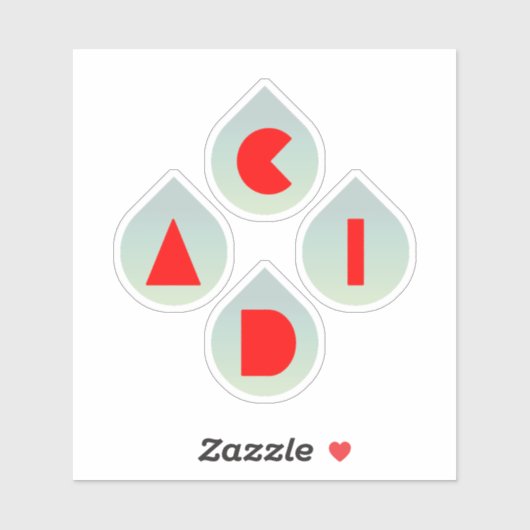 酸性雨 シール (シート)