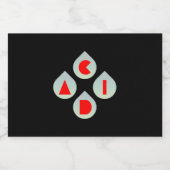 酸性雨 スパークリングワインラベル (シングルラベル)