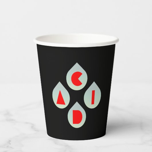 酸性雨 紙コップ (裏面)