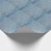 酸洗い青いジーンズ、デニムのテクスチャー。 ラッピングペーパー (角)