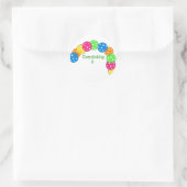 酸洗玉デザイン ラウンドシール (バッグ)