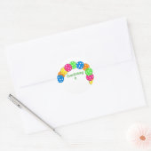 酸洗玉デザイン ラウンドシール (封筒)