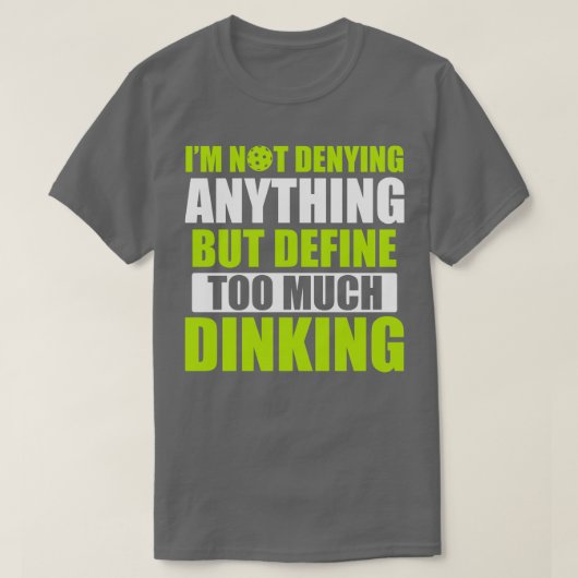 酸洗玉過多の酸洗玉引用文 おもしろい Tシャツ (デザイン正面)