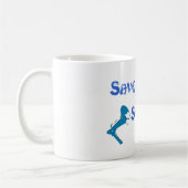 酸素のマグを節約して下さい コーヒーマグカップ (左)