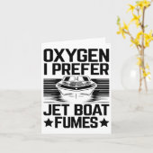 酸素はジェットボートフームジェットボートキャプテンジェットを好む カード (黄色い花)