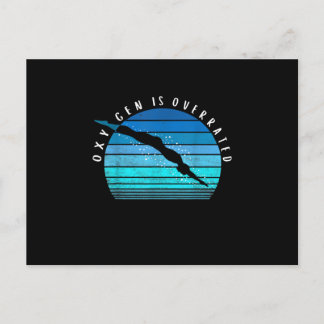 酸素は過評価の泳ぐ人ギフト泳ぐチームコーチ インビテーションポストカード