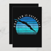 酸素は過評価の泳ぐ人ギフト泳ぐチームコーチ 招待状 (正面/裏面)