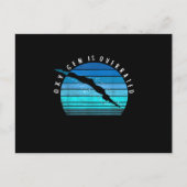 酸素は過評価の泳ぐ人ギフト泳ぐチームコーチ 案内ポストカード (正面)