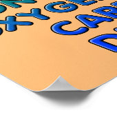 酸素ポスタおもしろいーサインの変換 ポスター (角)