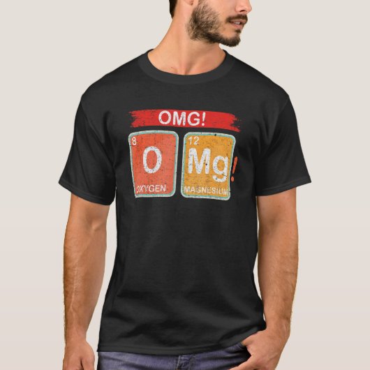 酸素マグネシウム結合化学OMG Tシャツ (正面)