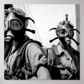 酸素マスクを着用する女性 – 1943 ポスター (正面)