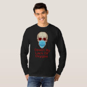 酸素不足のマスクスカル Tシャツ (正面フル)