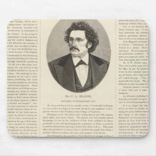 酸素化空気 マウスパッド (正面)