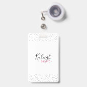 酸素 バッジ (正面（伸縮クリップ）)