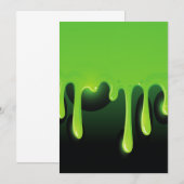 酸緑色 招待状 (正面/裏面)