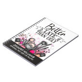 醜いおもしろいの自己皮肉なメイクよりも遅い ノートブック (左側)