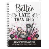 醜いおもしろいの自己皮肉なメイクよりも遅い ノートブック (正面)
