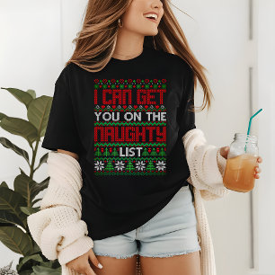 醜いおもしろいクリスマスセーターいけなリストニット トライブレンドTシャツ
