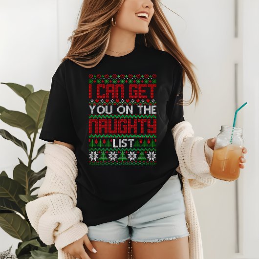 醜いおもしろいクリスマスセーターいけなリストニット トライブレンドTシャツ