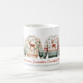 醜いおもしろいクリスマスセーターのコンテストの勝者 コーヒーマグカップ (中央)