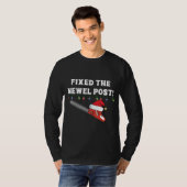 醜いおもしろいクリスマスセーターパーティーアイディアが修正 Tシャツ (正面フル)