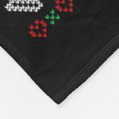 醜いおもしろいクリスマスバレーボールクリスマススポーツホリダ フリースブランケット (角)