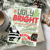 醜いおもしろいセータークリスマスパーティの招待状 招待状