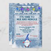 醜いおもしろいセーター格言クリスマスパーティー 招待状 (正面/裏面)