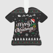 醜いおもしろいメリークリスマス オーナメント (裏面)