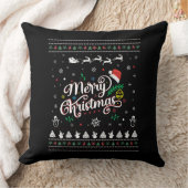 醜いおもしろいメリークリスマス クッション (ブランケット)