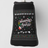 醜いおもしろいメリークリスマス ゴルフヘッドカバー (回転90)