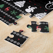 醜いおもしろいメリークリスマス ジグソーパズル (側面)