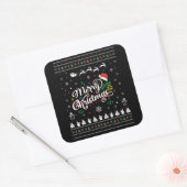 醜いおもしろいメリークリスマス スクエアシール (封筒)