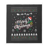 醜いおもしろいメリークリスマス ノートパッド (正面)