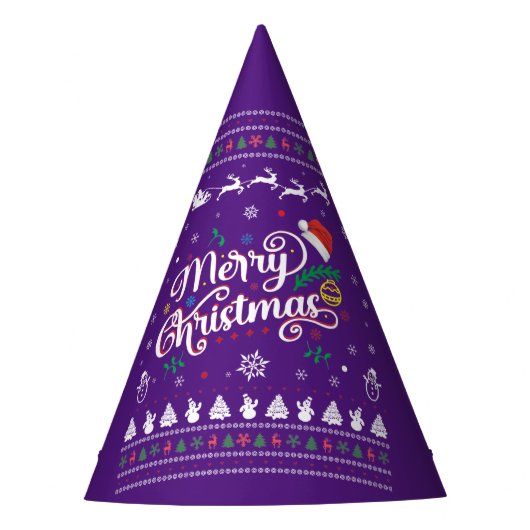 醜いおもしろいメリークリスマス パーティーハット (正面)