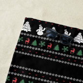 醜いおもしろいメリークリスマス ビーチタオル (インサイチュ)