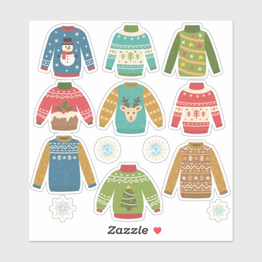 醜いが可愛い醜いクリスマスセーター3 シール (シート)