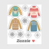 醜いが可愛い醜いクリスマスセーター シール (シート)