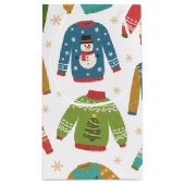 醜いが可愛い醜いクリスマスセーター スモールペーパーバッグ (裏面)