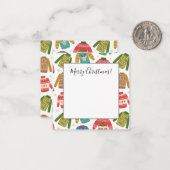 醜いが可愛い醜いクリスマスセーター ノートカード (正面/裏面インサイチュ)