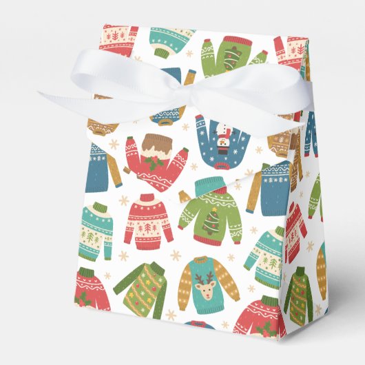 醜いが可愛い醜いクリスマスセーター フェイバーボックス (正面サイド)