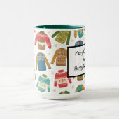 醜いが可愛い醜いクリスマスセーター マグカップ (中央)